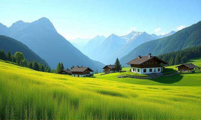 Vorarlberg’s alpine meadows and traditional chalets