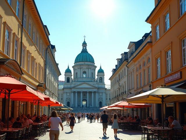 Iconic view of Vienna’s St. Stephen's Cathedral with vibrant city life